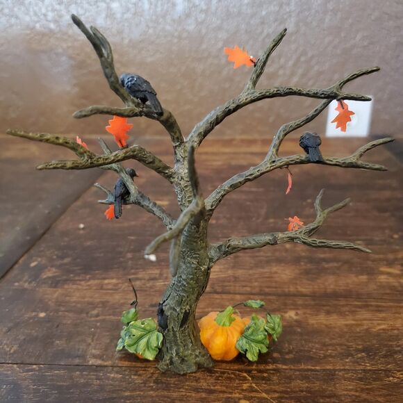 Department 56 Pumpkin Halloween Spooky Tree Village Accessory 52770 Original Box - Picture 7 of 12